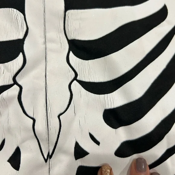 Tipsy Elves Black and White Skeleton Bodysuit - Picture 6 of 8